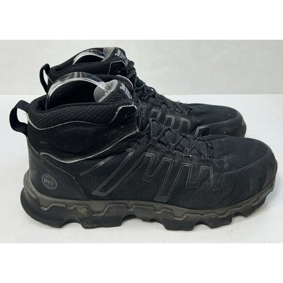Timberland PRO Mens Work Boots Powertrain Sport Alloy Safety Toe Black Mens 13M - Picture 1 of 11